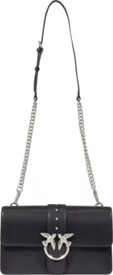Çantë krahu Pinko Love One Classic ST. CL Vitello 105857, e zezë/argjend