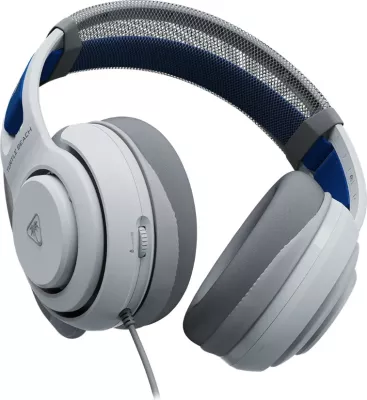 Kufje gaming Turtle Beach Atlas 200 PS, me kabllo 3.5mm, 50mm Nanoclear, mikrofon flip-to-mute, të bardha