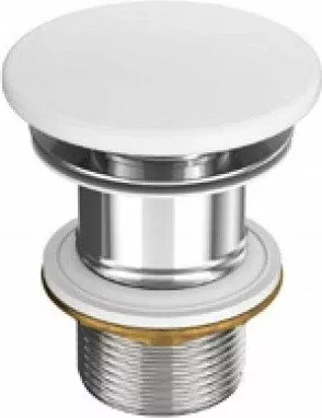 Tapë qeramike për lavaman Cersanit Moduo, automatike me litar, për lavaman pa overflow, 7 cm, e bardhë