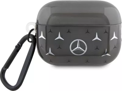Mbështjellës Mercedes MEAP28DPMGS për AirPods Pro 2, motiv ylli i madh, i zi