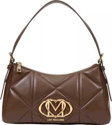 Çantë krahu për femra Love Moschino BORSA PU EMBOSSED JC4032PP1, kafe
