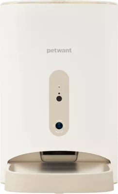 Shpërndarës automatik ushqimi për kafshë PetWant F11-C, 4.5L, i bardhë