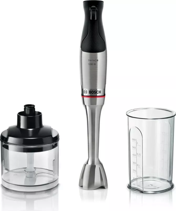 Blender dore Bosch ErgoMaster MSM6M820, 1200W, zi-argjendtë