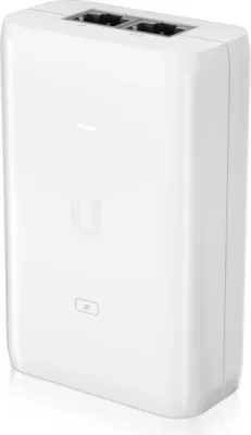 Injektor PoE+ Ubiquiti U-POE+ 48V 30W 802.3at, i bardhë