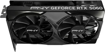 Kartë grafike PNY RTX 5060 8GB GDDR7, dy ventilatorë, e zezë