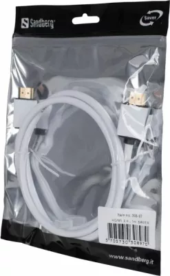 Kabllo HDMI SANDBERG 308-97 HDMI 2.0 1 m, e bardhë