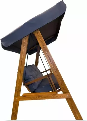 Karrige lëkundëse dyshe për kopsht, ngjyrë antracit, Skye Decor, Pera 2000
