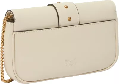 Çantë krahu Pinko Love Pocket New Buckle Vitello 107072 A0F1, bezhë e hapur