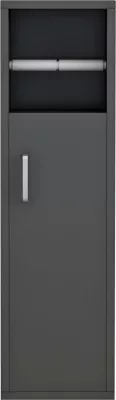 Kabinet për banjo DAMIEN, ngjyrë antracit, FH9025.11, 20x13x70Hcm