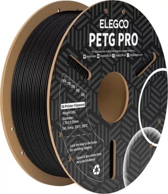 Filament për printer 3D PETG Pro, Elegoo, 50.203.0198, 1 kg 1.75 mm, i zi