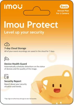 Kartelë dhuratë IMOU Protect Basic, Abonim vjetor për 1 kamerë