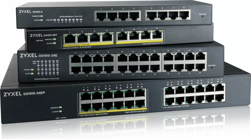 Switch Zyxel GS1915-24EP, Managed, L2, Gigabit Ethernet, PoE