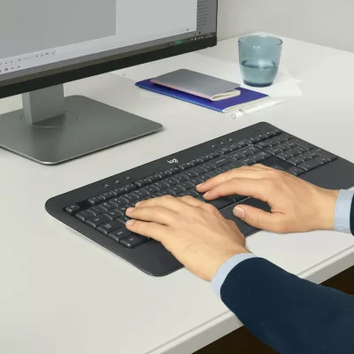 Set tastierë AZERTY Logitech MK540 wireless me maus, e zezë-bardhë