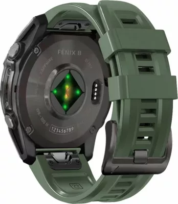 Rrip silikoni Tech-Protect për Garmin Fenix 5S/5S Plus/6S/6S Pro/7S/8 (43mm), Gjelbër