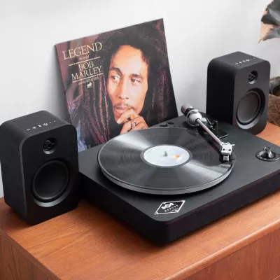 Altoparlantë House Of Marley Get Together Duo Bluetooth, 20h bateri, set 2 copë, të zeza