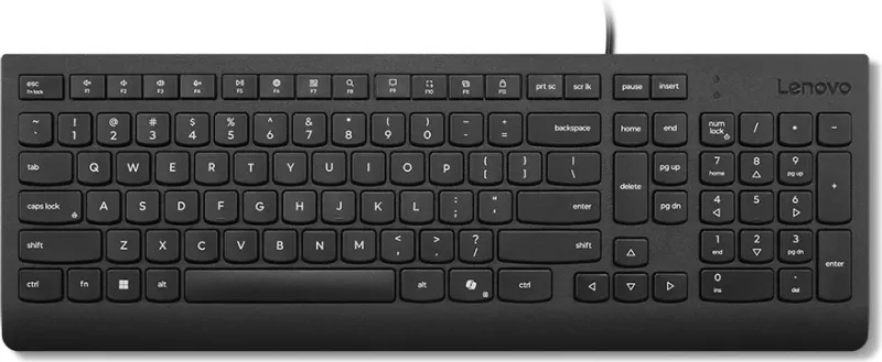 Tastierë me kabllo Lenovo Essential, layout gjerman, e zezë