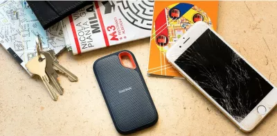 Disk i jashtëm SSD SanDisk Extreme Portable, 2 TB, USB Type-C, 3.2 Gen 2, 1050 MB/s, Mbrojtje me fjalëkalim, E zezë