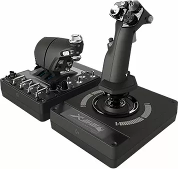 Joystick HOTAS, Logitech G X56, USB 2.0, RGB, me kabllo 1.8 m, i zi, set throttle + stick