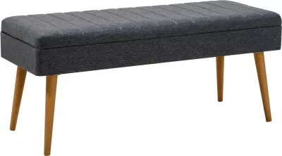 Set tavoline me karrige, tavolinë zgjatëse, bankë, konsol, 6 pjesë, Skye Decor, Vina Bench 04 1048, ngjyrë Atlantic Pine, blu e errët