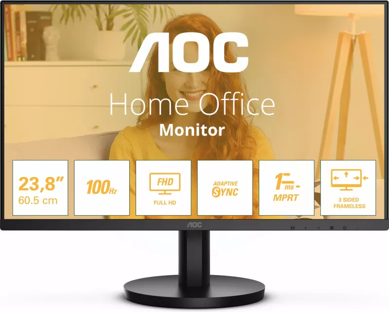 Monitor AOC 24B3HMA2, 23.8", Full HD, LED, i zi