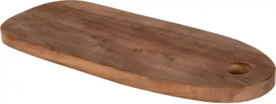 Dërrasë prerëse oblong, dru tik, ngjyrë natyrale, FH4286, 15x39x2H cm
