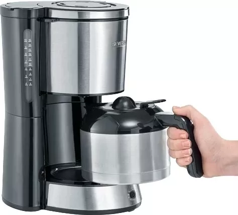 Aparat kafeje Severin KA 4847, 8 filxhanë, 1000W, argjendtë