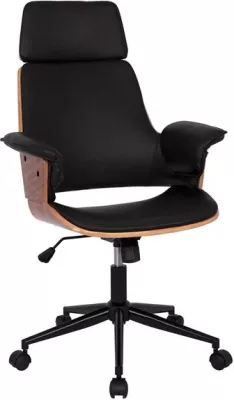 Karrige për zyre Superior Pro FH1110.01, e zezë/dru