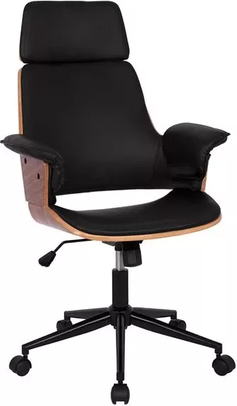 Karrige për zyre Superior Pro FH1110.01, e zezë/dru