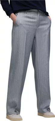Pantallona për femra Street One Straight Leg Herringbone 380687, të kaltër të çelëta [Madhësia: W36 L32]