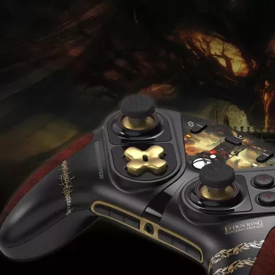 Kontroller Thrustmaster ESWAP X2 Pro Elden Ring, modular T-MOD, USB-C me kabllo 3 m, për Xbox Series X|S/Xbox One/Windows, i zi/ari