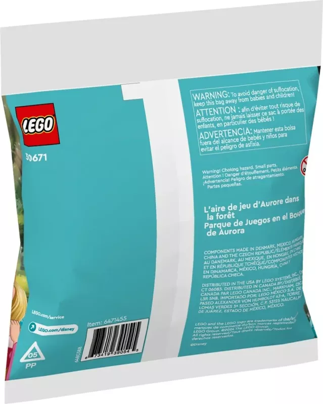 Set lodrash LEGO Disney 30671 Aurora's Forest Playground, 60 pjesë