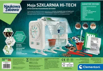 Set edukativ Clementoni Scientific Fun High-Tech Greenhouse për fëmijë, 1 copë