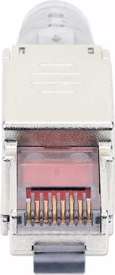 Konektori Modular Intellinet 790741 RJ45 Cat6a 10G, pa vegla, STP, ngjyrë argjendi