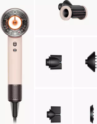 Tharëse flokësh Dyson Supersonic Nural HD16, 1600W, 5 aksesorë, Ceramic/Rose