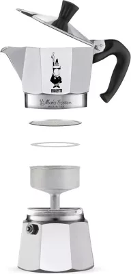 Aparat kafeje BIALETTI MOKA EXPRESS 18TZ, 900 ml argjendtë