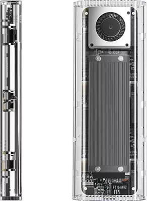 Kasë Orico TCM2-G20 për SSD M.2 NVMe, USB-C 3.2, 20Gbps, Silver/Transparent