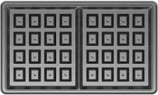 Aparat 4-në-1 sanduiçera/vafllera/grill Brock SSM 6004 RD 750 W, kuqe/zezë