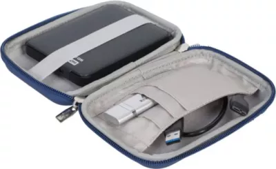 Mbështjellës për HDD RIVACASE 9101 për 2.5\", EVA, rezistent ndaj ujit, me rrip supi, kaltër e çelët