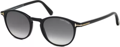 Syze dielli për meshkuj Tom Ford Andrea-02 FT0539 01B, të zeza [Ngjyra: 48]
