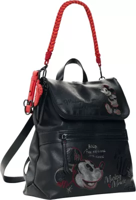 Çantë shpine për femra Desigual BACK_MICKEY FACE HAMPTON 26WAKP07, e zezë