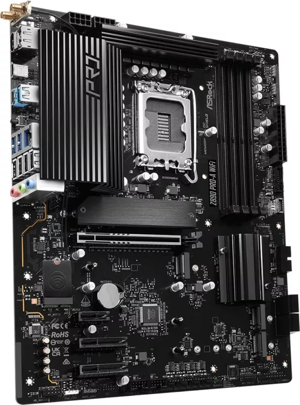 Pllakë amë Asrock Z890 Pro-A WiFi, Socket 1851, ATX, Wi-Fi 6E, Bluetooth 5.3, e zezë