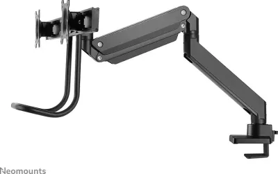 Krah monitori Neomounts NM-D775DXBLACK, për 2 ekrane, 32 inç, kapëse/gromet, i zi