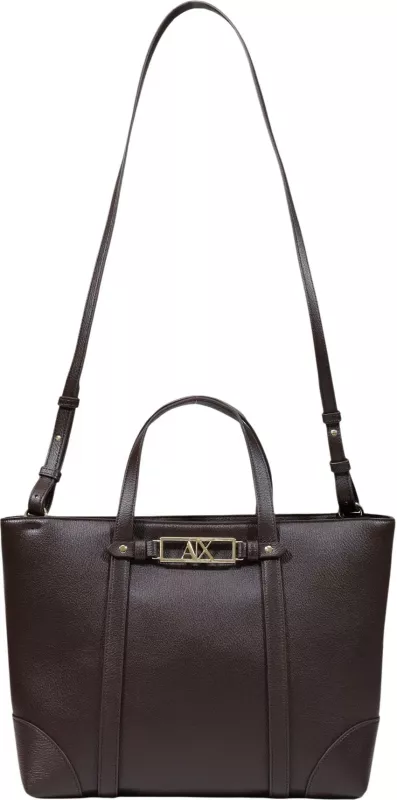 Çantë tote Armani Exchange XW002609 AF15632, kafe e errët thumbnail 4