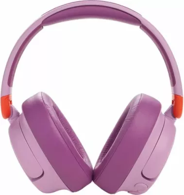 Kufje Bluetooth për fëmijë JBL JR460NC, ANC, limit volumit 85 dB, 20/30 orë bateri, rozë