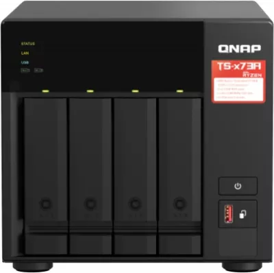 Server NAS QNAP TS-473A-8G, 4-bay, 8GB RAM, 2x 2.5GbE, i zi