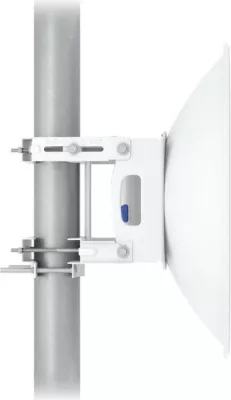 Antena Ubiquiti UISP Dish, 30 dBi, 5.15 - 6.875 GHz, Polarizim i dyfishtë, IPX6, Alumini, Bardhë