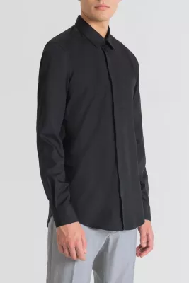 Këmishë për meshkuj Antony Morato London Slim Fit, e zezë [Madhësia: 44]