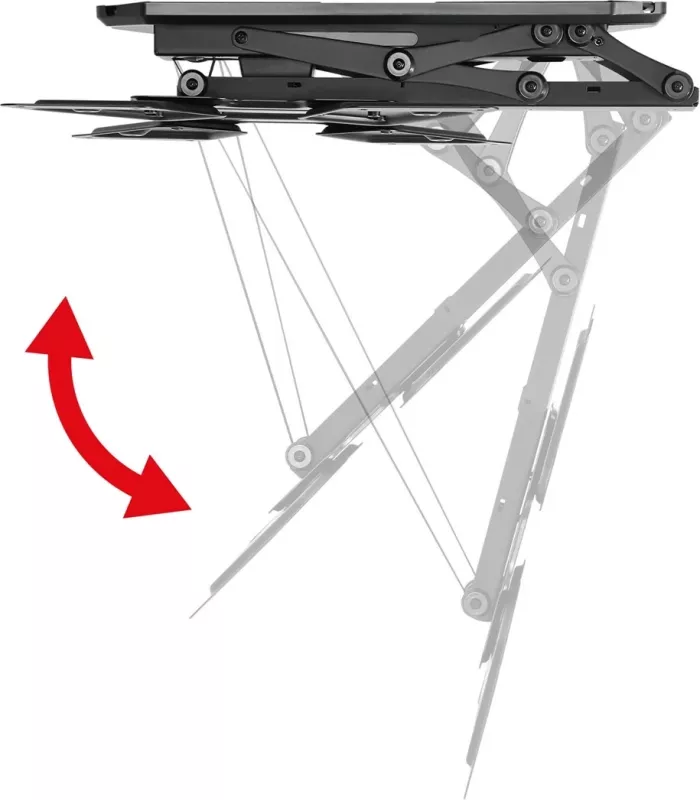 Mbajtës tavanor elektrik Maclean MC-492, për TV, 23"-55", i zi