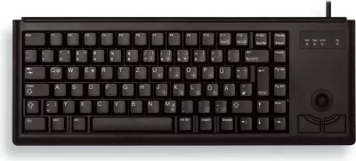 Tastierë Cherry G84-4400 me trackball, QWERTY, PS/2, e zezë