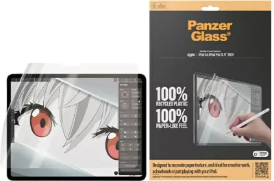 Folie mbrojtëse PanzerGlass GraphicPaper për iPad Air 13"/iPad Pro 12.9" 2024, ndjesi letre, antibakteriale